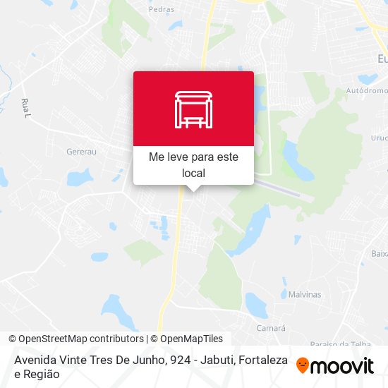Avenida Vinte Tres De Junho, 924 - Jabuti mapa