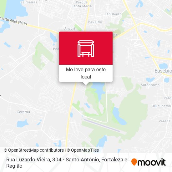 Rua Luzardo Viêira, 304 - Santo Antônio mapa