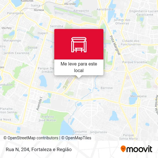 Rua N, 204 mapa