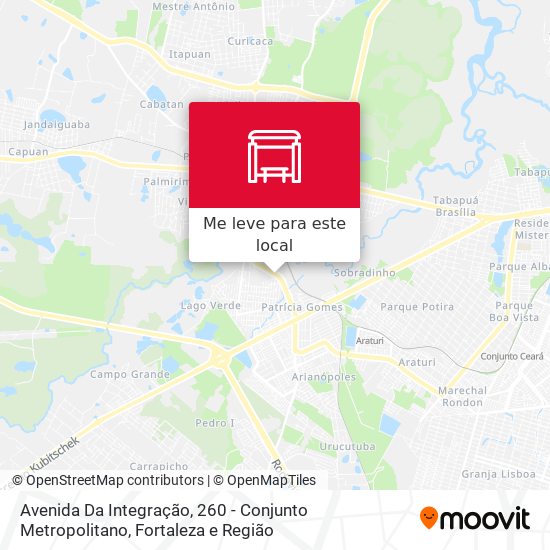 Avenida Da Integração, 260 - Conjunto Metropolitano mapa