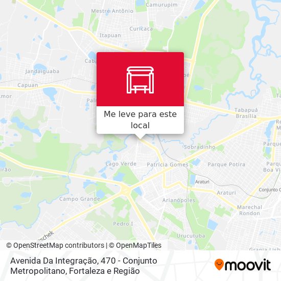 Avenida Da Integração, 470 - Conjunto Metropolitano mapa