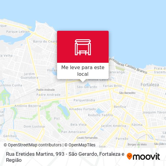 Rua Eretides Martins, 993 - São Gerardo mapa