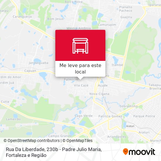 Rua Da Liberdade, 230b - Padre Julio Maria mapa