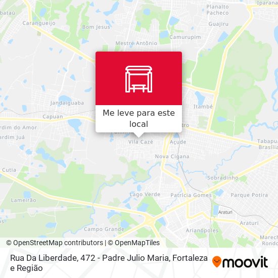 Rua Da Liberdade, 472 - Padre Julio Maria mapa
