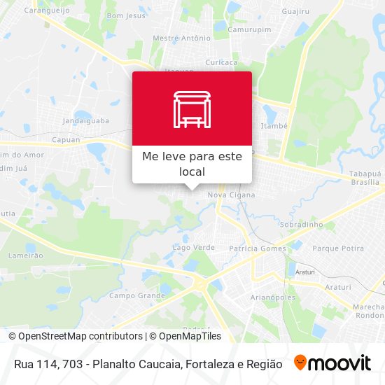 Rua 114, 703 - Planalto Caucaia mapa