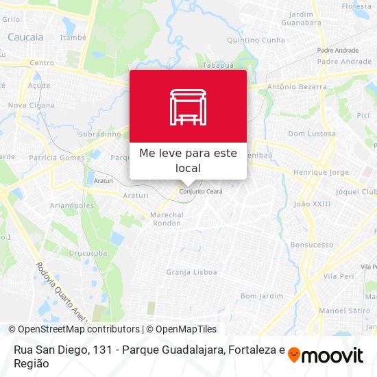 Rua San Diego, 131 - Parque Guadalajara mapa