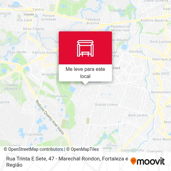 Rua Trinta E Sete, 47 - Marechal Rondon mapa
