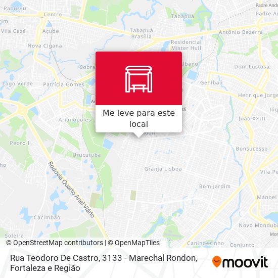 Rua Teodoro De Castro, 3133 - Marechal Rondon mapa