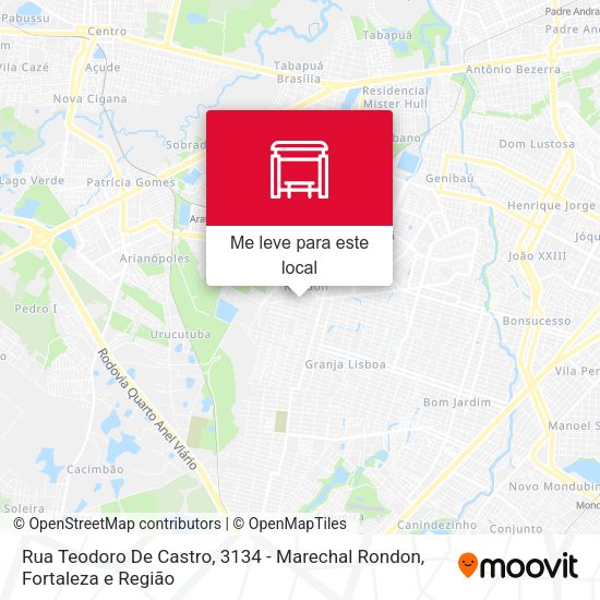 Rua Teodoro De Castro, 3134 - Marechal Rondon mapa