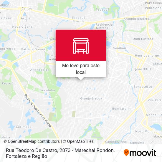 Rua Teodoro De Castro, 2873 - Marechal Rondon mapa