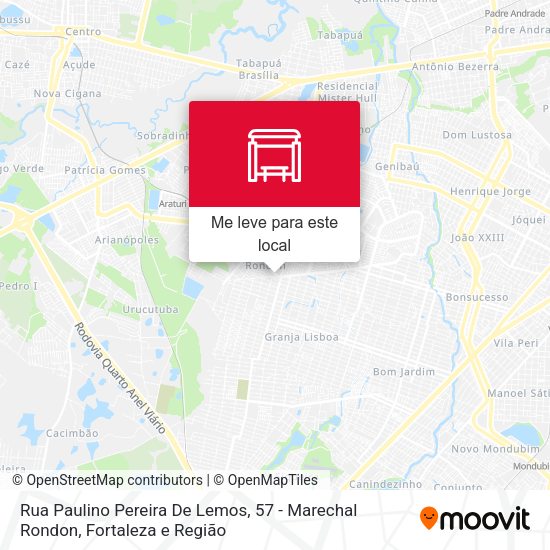 Rua Paulino Pereira De Lemos, 57 - Marechal Rondon mapa