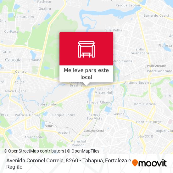 Avenida Coronel Correia, 8260 - Tabapuá mapa