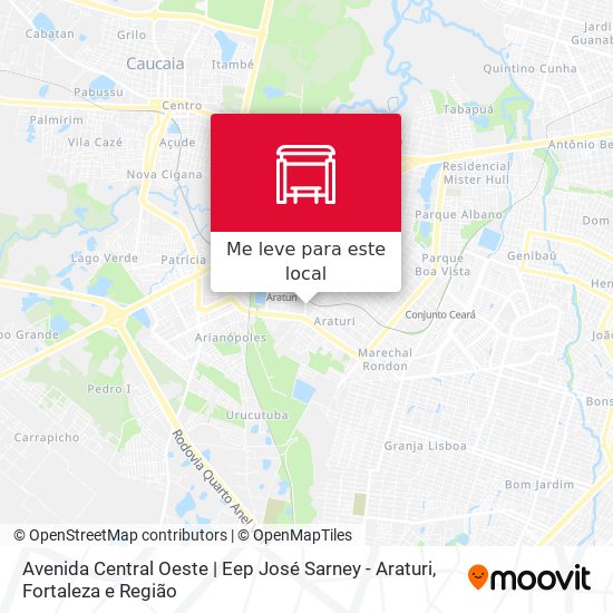 Avenida Central Oeste | Eep José Sarney - Araturi mapa