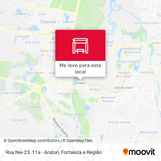 Rua Nw-23, 11a - Araturi mapa