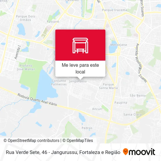Rua Verde Sete, 46 - Jangurussu mapa
