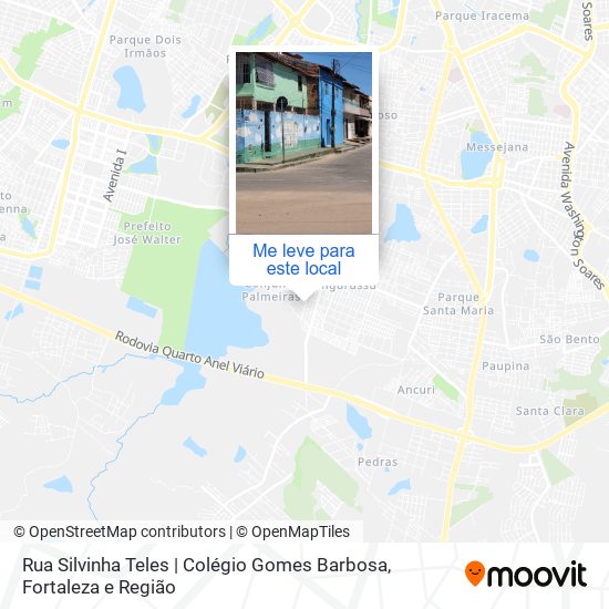 Rua Silvinha Teles | Colégio Gomes Barbosa mapa