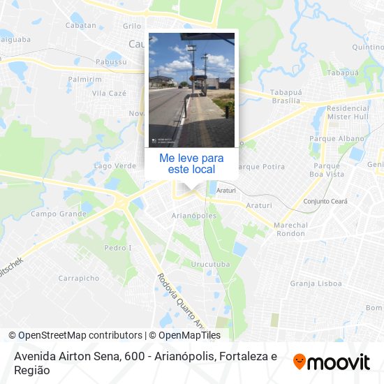 Avenida Airton Sena, 600 - Arianópolis mapa