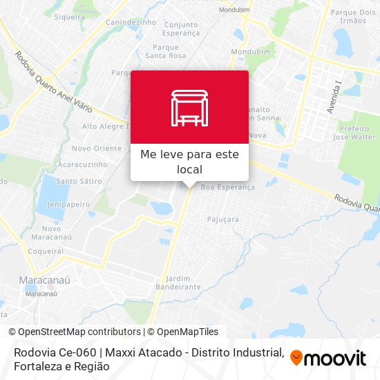 Rodovia Ce-060 | Maxxi Atacado - Distrito Industrial mapa