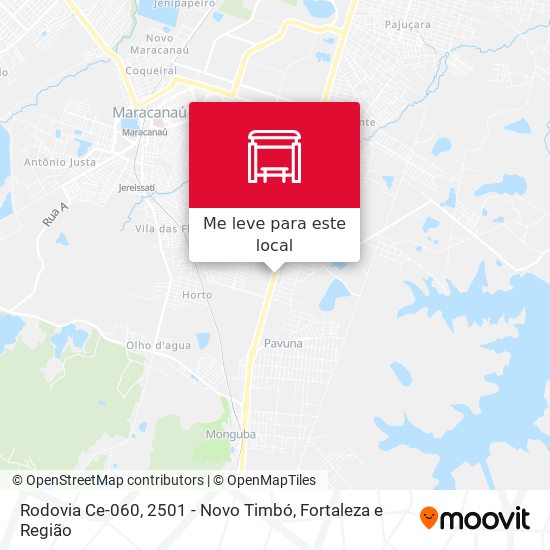 Rodovia Ce-060, 2501 - Novo Timbó mapa