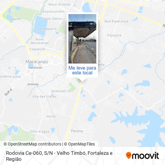 Rodovia Ce-060, S / N - Velho Timbó mapa