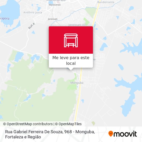 Rua Gabriel Ferreira De Souza, 968 - Monguba mapa