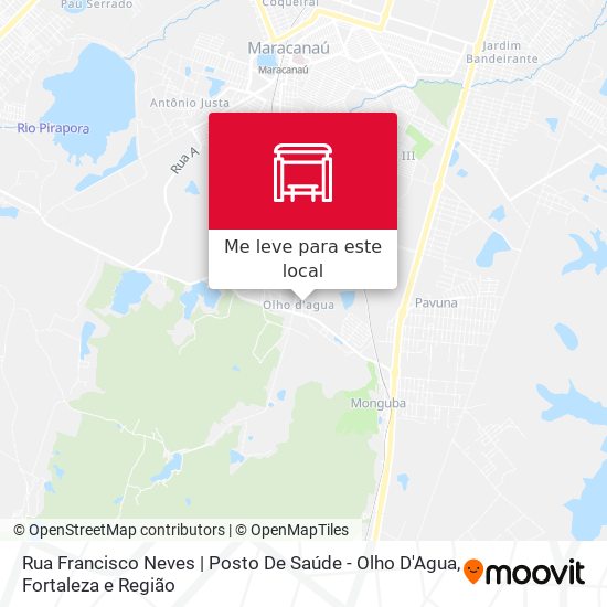 Rua Francisco Neves | Posto De Saúde - Olho D'Agua mapa