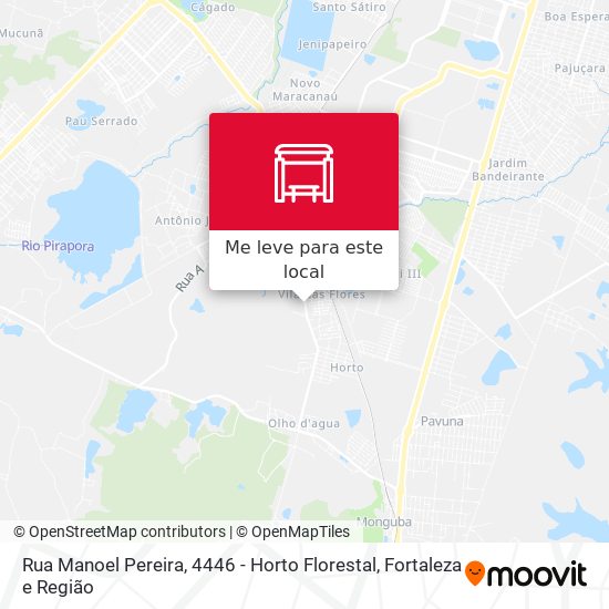Rua Manoel Pereira, 4446 - Horto Florestal mapa