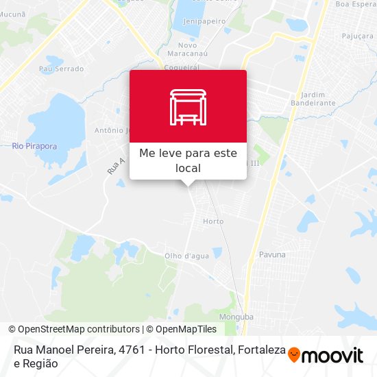 Rua Manoel Pereira, 4761 - Horto Florestal mapa