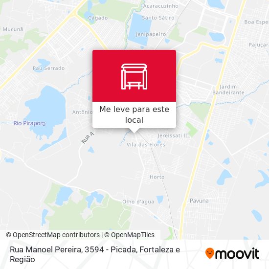 Rua Manoel Pereira, 3594 - Picada mapa