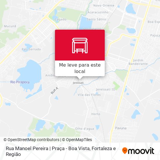 Rua Manoel Pereira | Praça - Boa Vista mapa