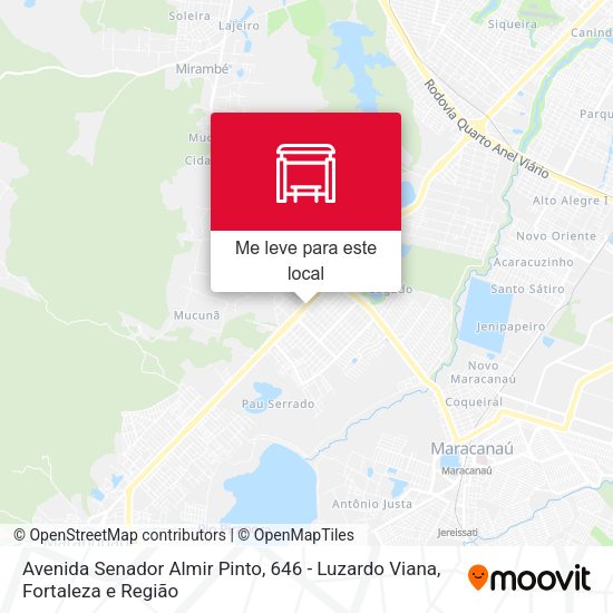 Avenida Senador Almir Pinto, 646 - Luzardo Viana mapa