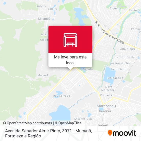 Avenida Senador Almir Pinto, 3971 - Mucunã mapa