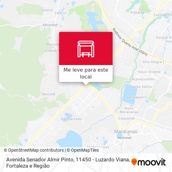 Avenida Senador Almir Pinto, 11450 - Luzardo Viana mapa