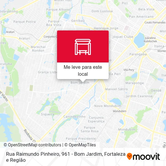 Rua Raimundo Pinheiro, 961 - Bom Jardim mapa