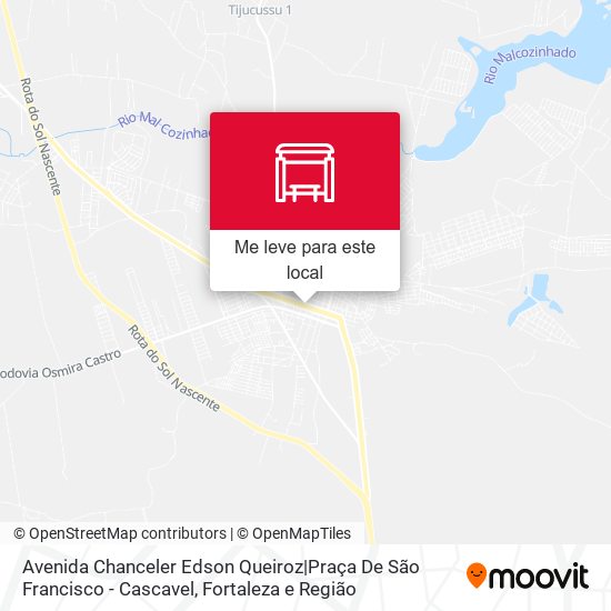 Avenida Chanceler Edson Queiroz|Praça De São Francisco - Cascavel mapa