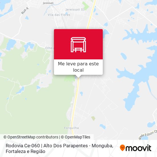 Rodovia Ce-060 | Alto Dos Parapentes - Monguba mapa