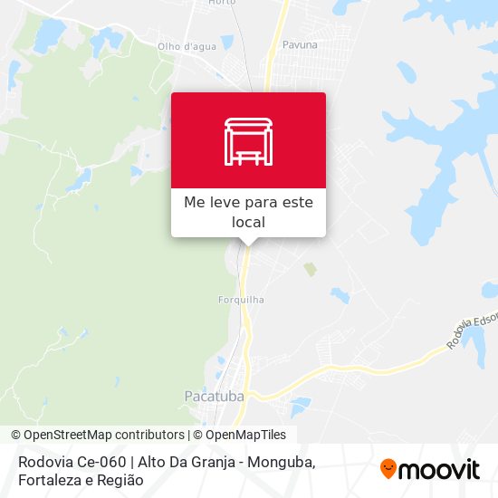 Rodovia Ce-060 | Alto Da Granja - Monguba mapa