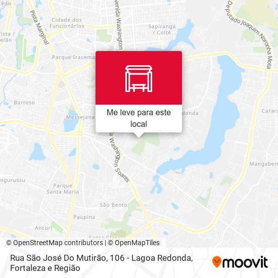 Rua São José Do Mutirão, 106 - Lagoa Redonda mapa