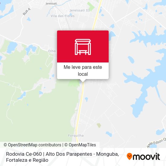 Rodovia Ce-060 | Alto Dos Parapentes - Monguba mapa