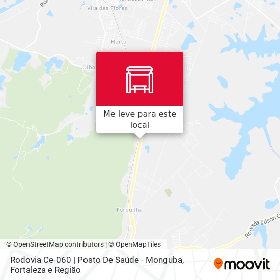 Rodovia Ce-060 | Posto De Saúde - Monguba mapa