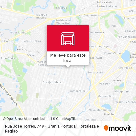 Rua José Torres, 749 - Granja Portugal mapa