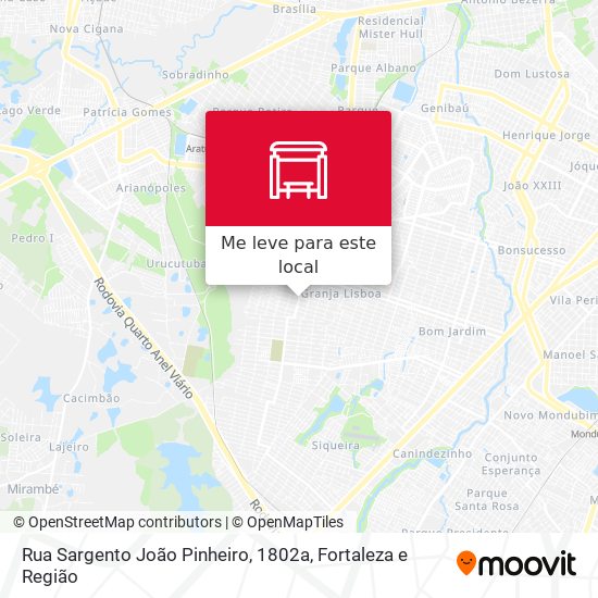 Rua Sargento João Pinheiro, 1802a mapa