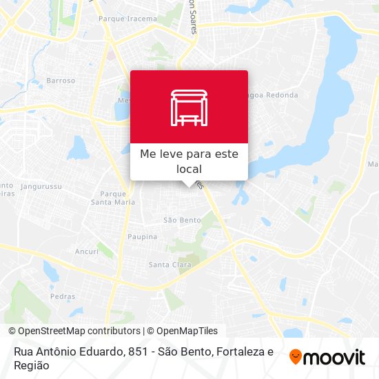 Rua Antônio Eduardo, 851 - São Bento mapa