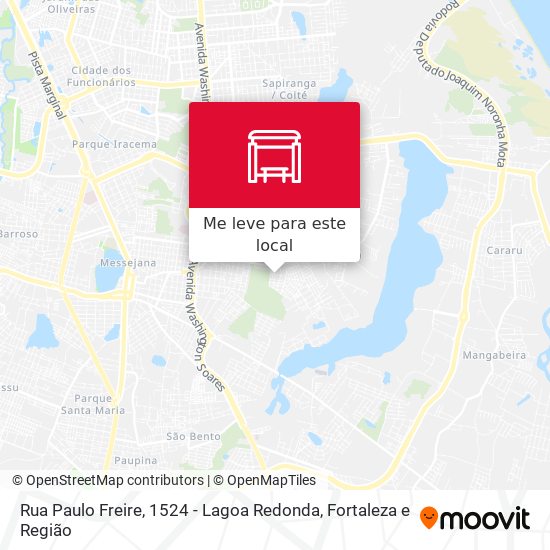 Rua Paulo Freire, 1524 - Lagoa Redonda mapa