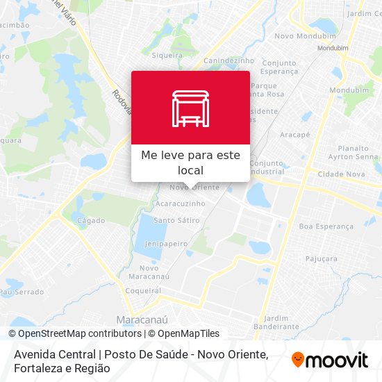 Avenida Central | Posto De Saúde - Novo Oriente mapa