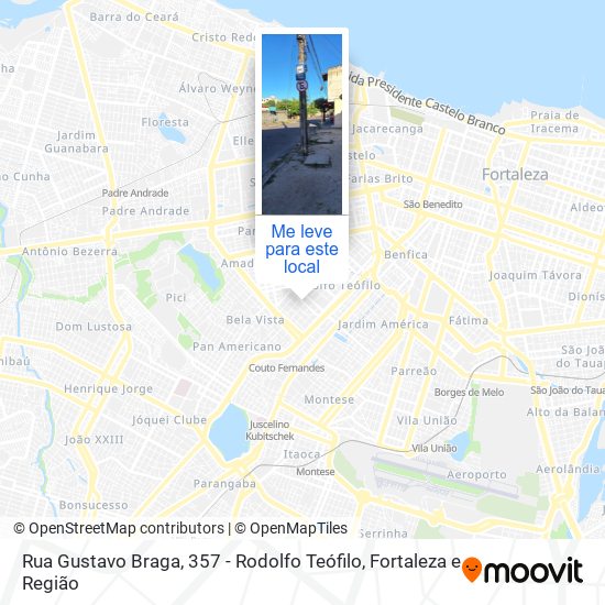 Rua Gustavo Braga, 357 - Rodolfo Teófilo mapa