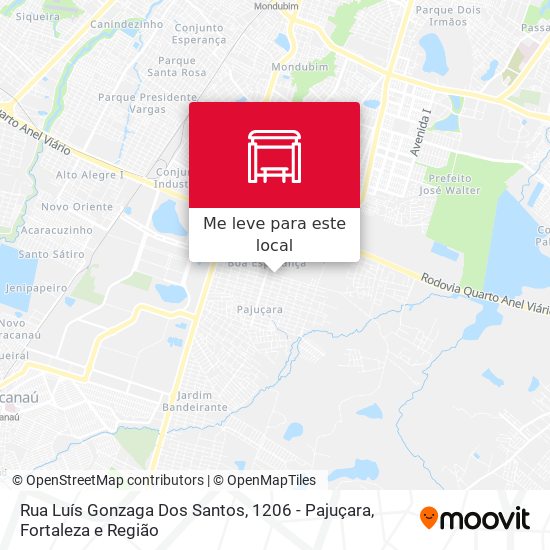 Rua Luís Gonzaga Dos Santos, 1206 - Pajuçara mapa
