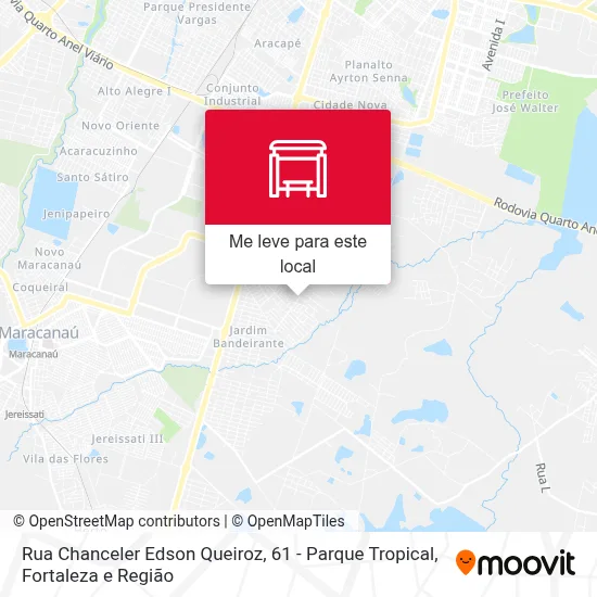 Rua Chanceler Edson Queiroz, 61 - Parque Tropical mapa