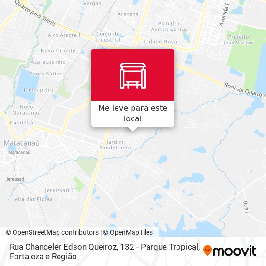 Rua Chanceler Edson Queiroz, 132 - Parque Tropical mapa