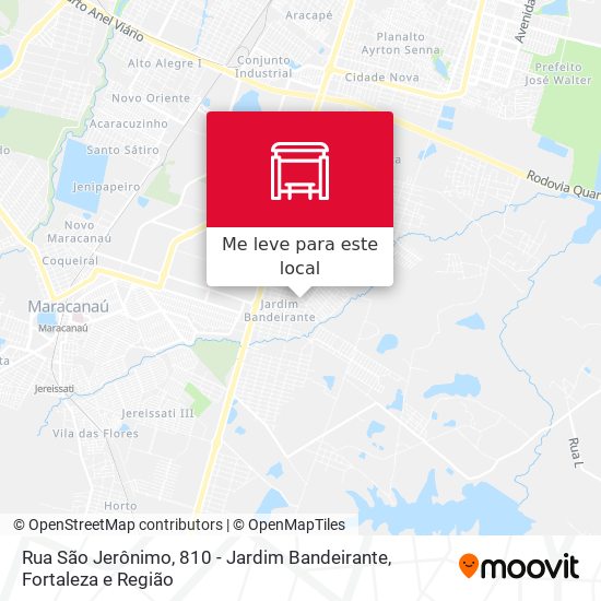 Rua São Jerônimo, 810 - Jardim Bandeirante mapa